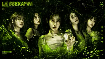 Five Women Edgy Black/Dark Wallpaper 4K 3838x2158 Neon-green, Ultrawide, QHD