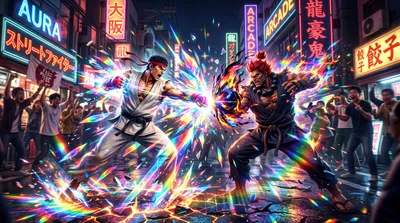 General Wallpaper 5502x3070 World Wallpaper 4K 5502x3070 Duel, Neon-drenched, Ultrawide, 4k