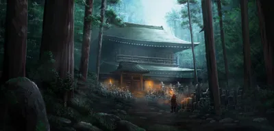 Bold Fantasy Wallpaper Fantasy Wallpaper 4K 3840x1840 Hd, Fantasy, Wallpaper:, Depicting, A, Lone, Samurai, Standing, Near, Traditional, Japanese, Temple, White, Ultrawide, 4k