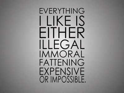 Minimalist Funny Typography Quote Wallpaper 4K, Minimal category