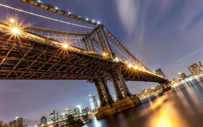Radiant City Wallpaper World Wallpaper 4K 1920x1200 City, Bridge, Man, Made, Manhattan, Hd, Desktop, Gray, Brown, Ultrawide, Full HD