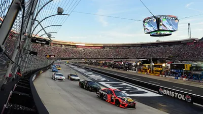 Misty Nascar Wallpaper Cars Wallpaper 4K 3000x1688 Nascar, Stock, Cars, Racing:, Around, Bristol, Speedway’s, Oval, Speedway, Packed, Stands, High-speed, Gray, White, Ultrawide, QHD