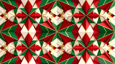 Geometric Festive Pattern Red Green Abstract Wallpaper 4K 4606x2590 Ultrawide, 4k
