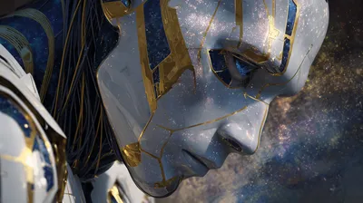 Quad Sad Sci Robot Close Space Wallpaper 4K 2910x1630 Quad, Close-up, Ultrawide, QHD