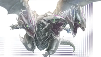 Fierce Dual Headed Dragon Minimal Wallpaper 4K 1920x1080 Hd, Desktop, Wallpaper, Featuring, A, Fierce, Dual-headed, Dragon, Anime, Yu-gi-oh, Rendered, Striking, White, Ultrawide, Full HD