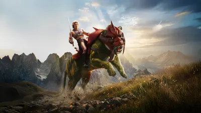 Masters Universe Man Riding Battle Nature Wallpaper 4K 5118x2878 He-man, Ultrawide, 4k
