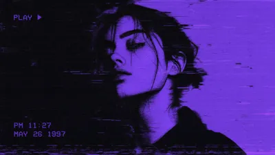 Dual Tone Purple Black Glitch Abstract Wallpaper 4K 3838x2158 Dual-tone, Purple-and-black, Ultrawide, QHD