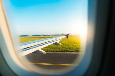 Airplane Wing Window During Take Abstract Wallpaper 4K 2208x1471 Full HD, Ultrawide