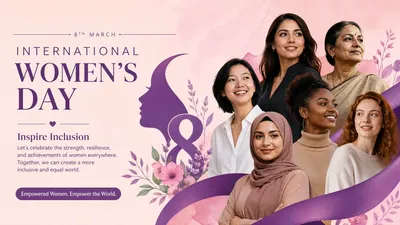 International Women Day Diverse Group Abstract Wallpaper 4K 3838x2158 Ultrawide, QHD