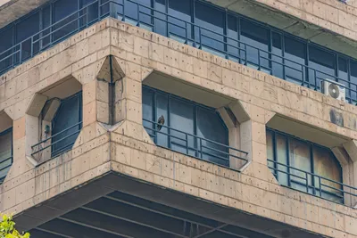 Brutalist Architecture New Delhi World Wallpaper 4K 6960x4640 Gray
