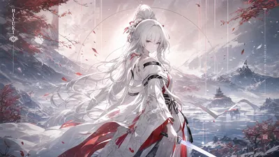 Hiyuki Wuthering Waves Space Wallpaper 4K 3838x2158 White-and-red, Ultrawide, QHD