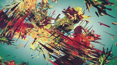 Vibrant Digital Design Wallpaper 4K, Abstract category