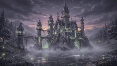 General Wallpaper 4606x2590 Fantasy Wallpaper 4K 4606x2590 Mist-shrouded, Ultrawide, 4k