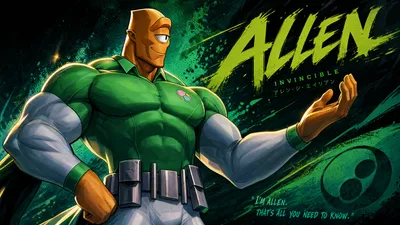 Allen Invincible Green Suit Abstract Wallpaper 4K 3838x2158 Suit, Ultrawide, QHD