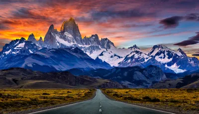 Sunset Mount Fitz Roy Nature Wallpaper 4K 4440x2554 Hd, Desktop, Wallpaper, Of, A, Stunning, Sunset, Over, Mount, Fitz, Roy, Patagonia, Gray, Ultrawide, 4k