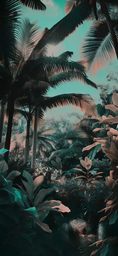 Calm Jungle Wallpaper Abstract Wallpaper 4K 1183x2560 Gray