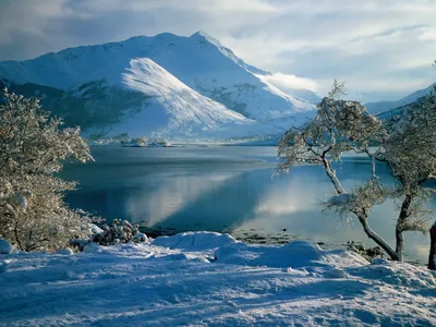 Serene Winter Landscape Nature Wallpaper 4K 1600x1200 Hd, Desktop, Wallpaper, Featuring, A, Serene, Winter, Landscape, Snow-covered, Mountains, Frosty, Trees, Gray, White