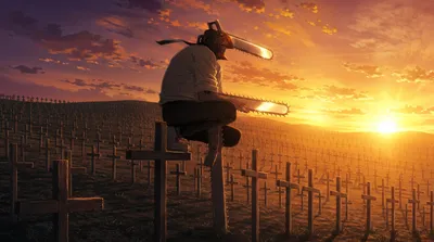 Chainsaw Man Denji Nature Wallpaper 4K 5502x3070 Ultrawide, 4k