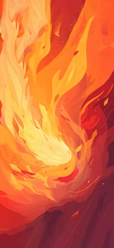Fire Aesthetic Flame Iphone Abstract Wallpaper 4K 1183x2560 Purple, Orange