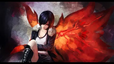 Touka Kirishima Tokyo Abstract Wallpaper 4K 2480x1395 Hd, Desktop, Wallpaper, Featuring, Touka, Kirishima, From, Tokyo, Ghoul, Blue, Hair, Red, Black, Brown, Ultrawide, Full HD