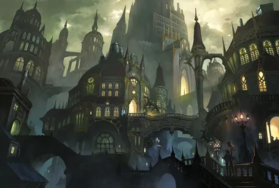 Anime Inspired Cityscape Towering World Wallpaper 4K 1920x1296 Anime-inspired, Cityscape, With, Towering, Intricate, Buildings, And, A, Mysterious, Ethereal, Ambiance, Original, White, Landscape, Full HD