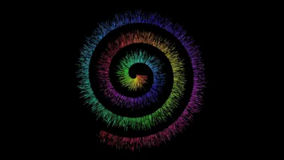 Colorful Abstract Artistic Spiral Abstract Wallpaper 4K 2560x1440 Colorful, Abstract, Artistic, Spiral, With, Radiating, Spike-like, Textures, Black, Field, Quad, Desktop, Brown, Ultrawide, QHD