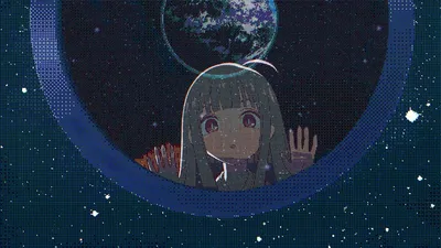 Retro Anime Cosmic Space Wallpaper 4K 3836x2156 Ultrawide, QHD