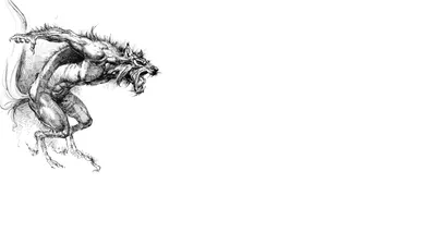 Radiant Dark Wallpaper Space Wallpaper 4K 1920x1080 Hd, Pc, Desktop, Wallpaper, Featuring, A, Dark, Detailed, Sketch, Snarling, Werewolf, Against, White, Gray, Ultrawide, Full HD