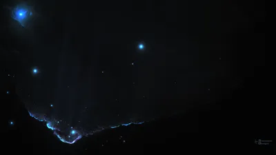 Sci Dark Space Glowing Nebula Wallpaper 4K, Space category