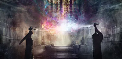 Depicting Two Figures Wallpaper 4K, Fantasy category