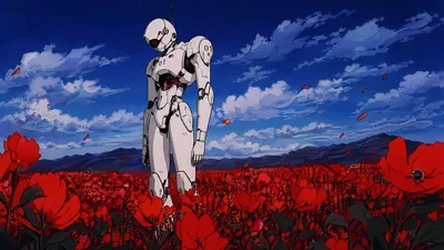 Sci White Robot Nature Wallpaper 4K 3838x2158 Sci‑fi, Sea, Ultrawide, QHD