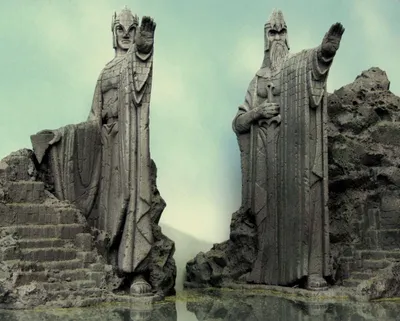 Iconic Stone Statues Wallpaper 4K, Nature category