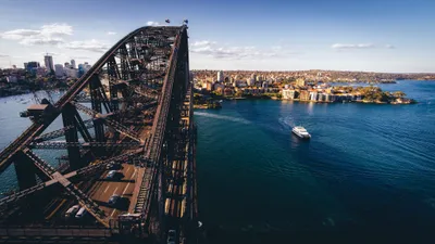 Vibrant Iconic Wallpaper World Wallpaper 4K 2048x1152 Hd, Desktop, Wallpaper, Showcasing, The, Iconic, Sydney, Harbour, Bridge, Spanning, Blue, Waters, White, Ultrawide, Full HD