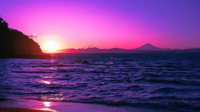 Sunset Cave Nature Wallpaper 4K, Nature category
