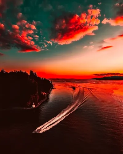 Sunset Wallpaperbat Nature Wallpaper 4K, Nature category