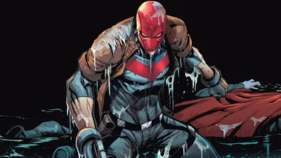 Red Hood Gotham Knights Nature Wallpaper 4K 1918x1078 Hood, Rain, Ultrawide