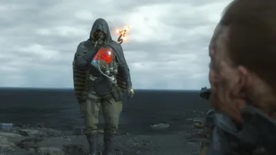 Death Stranding Hooded Porter Futuristic Abstract Wallpaper 4K 3838x2158 Ultrawide, QHD