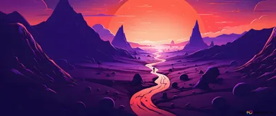 Dark Nature Sunset Wallpaper 4K, Nature category