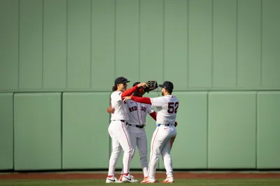 Four Boston Red Sox Players Abstract Wallpaper 4K 4094x2729 Four, Ultrawide, 4k