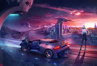 Misty Futuristic Wallpaper Wallpaper 4K, World category