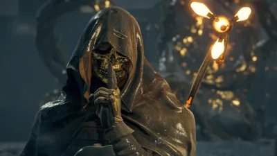 Death Stranding Hooded Skeletal Figure Black/Dark Wallpaper 4K 3838x2158 Rain-soaked, Ultrawide, QHD