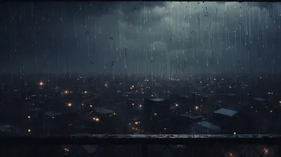 Cityscape Viewed Raindrops Capturing Wallpaper 4K, World category