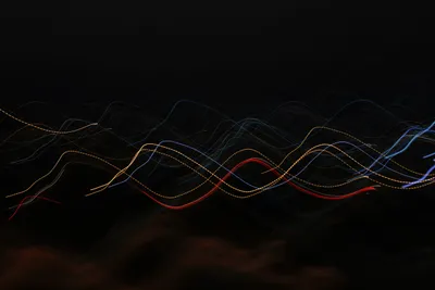 Vibrant Minimalist Wallpaper Minimal Wallpaper 4K 5184x3456 Minimalist, Abstract, Light, Trails, On, Black, Multicolored, Wavy, Lines, Ultra, Desktop, Landscape, 4K