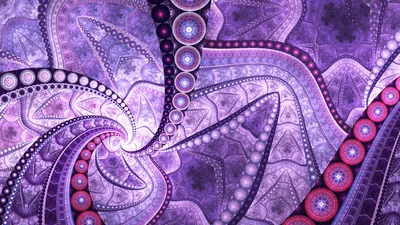 Misty Abstract Wallpaper Abstract Wallpaper 4K 2560x1440 Abstract, Purple, Fractal, Design, Featuring, Intricate, Swirling, Patterns, Circular, Motifs, Rendered, High, Gray, White, Ultrawide, QHD