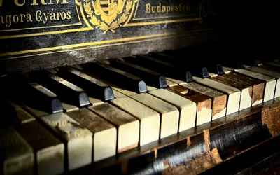 Close Aged Piano Black/Dark Wallpaper 4K 1920x1200 A, Close-up, Of, Aged, Piano, Keys, Showcasing, Intricate, Details, Textures, Set, Against, White, Ultrawide, Full HD