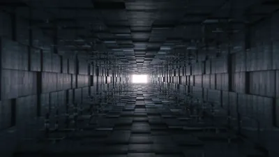 Abstract Dark Geometric Tunnel Abstract Wallpaper 4K 7680x4320 Abstract, Hd, Wallpaper:, Featuring, A, Dark, Geometric, Tunnel, Composition, Symmetrical, Shapes, Creating, White, Gray, Ultrawide, 4k