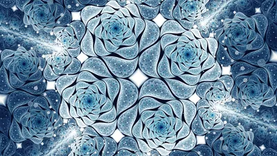Abstract Fractal Pattern Wallpaper 4K, Abstract category
