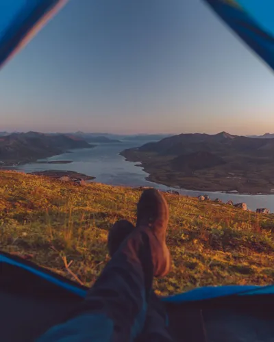 Perfect Tent Norwegian Fjord Abstract Wallpaper 4K 2208x2760 View, Full HD, Square