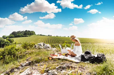 Woman Reading Book Picnic Middle Nature Wallpaper 4K 2208x1471 Book, Full HD, Ultrawide