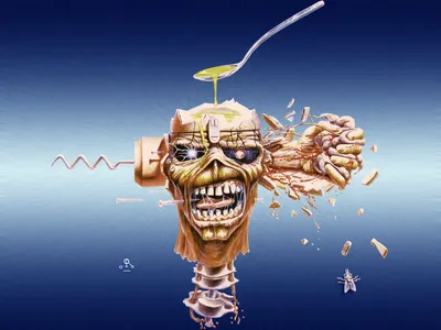 Iron Maiden Iconic Mascot Wallpaper 4K, Fantasy category